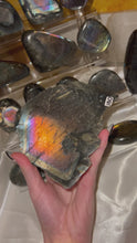 Load and play video in Gallery viewer, Half Raw Half Polished Labradorite
