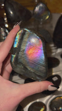 Load and play video in Gallery viewer, Rainbow Oil Spill Labradorite Freeform
