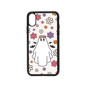 White Floral Ghost Case